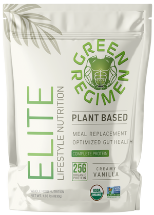 Organic Plant Based Protein Vanilla - 20 Servings | Elite Protein by Green Regimen