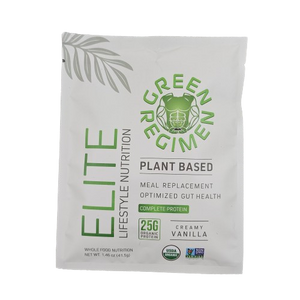 Organic Plant Based Protein Vanilla Packets - 15 Servings | Elite Protein by Green Regimen