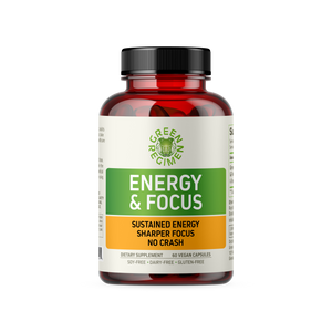 Organic Plant Based ProteinChocolate - 20 Serving + 60 Energy and Focus Capsules