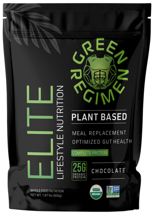 Organic Plant Based Protein Vanilla & Chocolate + 120 Energy and Focus Capsules - 2 Month Supply