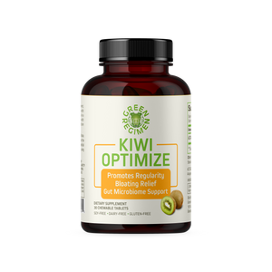 Kiwi Optimize Chewables - Clinically Proven for Gut Health, Eliminate Bloating, Improve Regularity - 30 Tablets