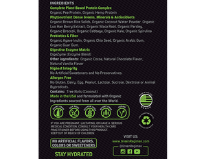 Organic Plant Based ProteinChocolate - 20 Serving + 60 Energy and Focus Capsules