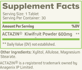 Kiwi Optimize Chewables - Clinically Proven for Gut Health, Eliminate Bloating, Improve Regularity - 30 Tablets