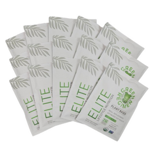 Organic Plant Based Protein Vanilla Packets - 15 Servings | Elite Protein by Green Regimen